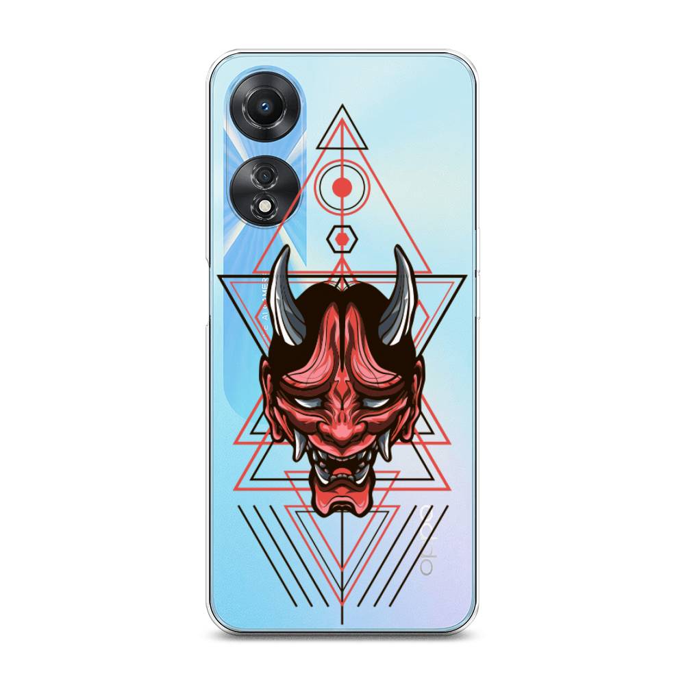 

Чехол для Oppo A58 5G "Hanya Oni mask", Серый;красный;черный, 2512450-4