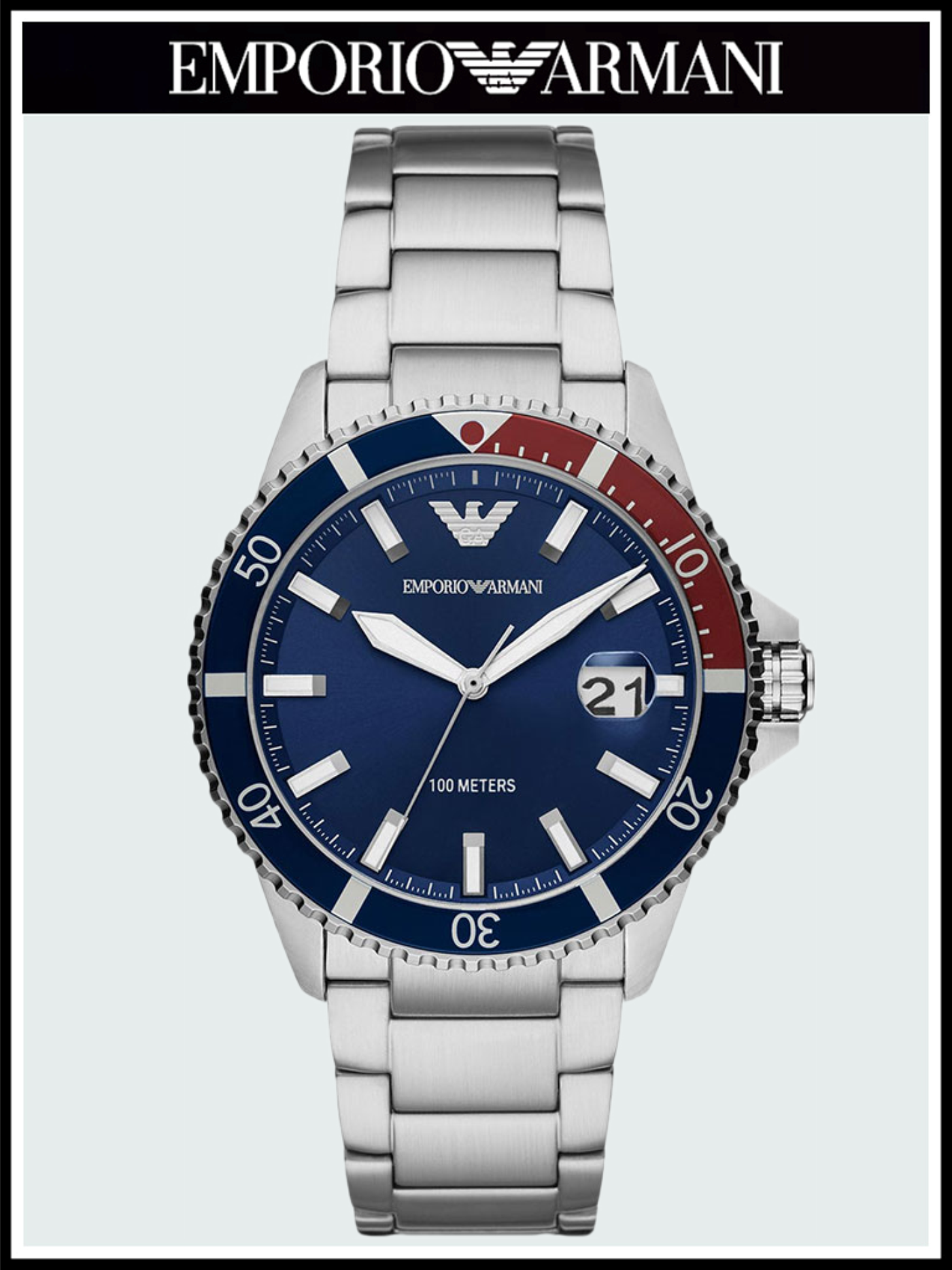 

Наручные часы мужские Emporio Armani A11339R серебристые, A11339R