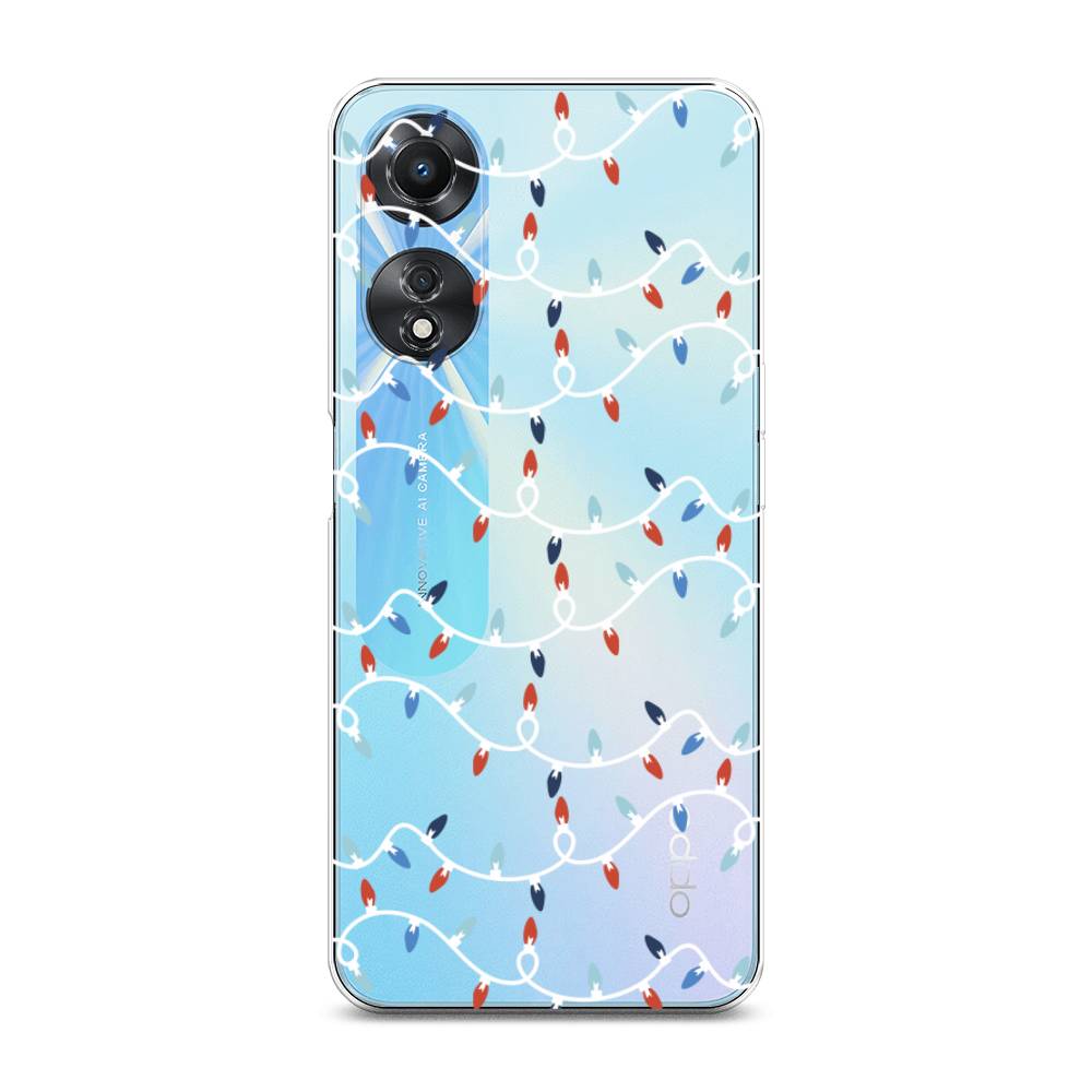 

Чехол для Oppo A58 5G "Разноцветная гирлянда", Белый;красный;синий, 2512450-5