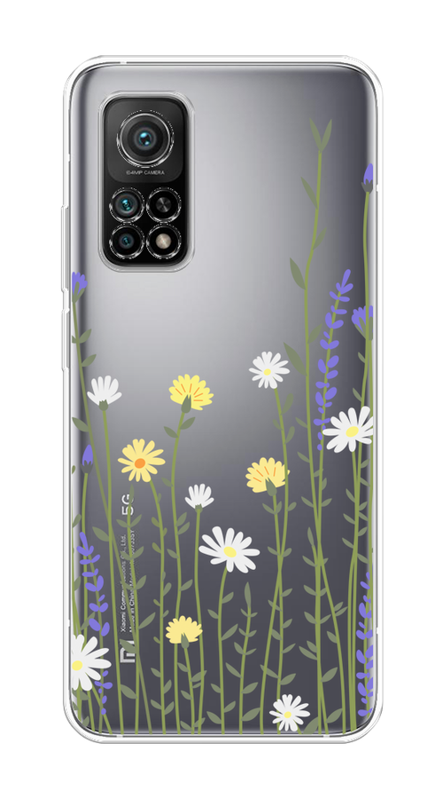 

Чехол на Xiaomi Mi 10T/Mi 10T Pro "Ромашка и лаванда", Зеленый;желтый;прозрачный, 39350-1