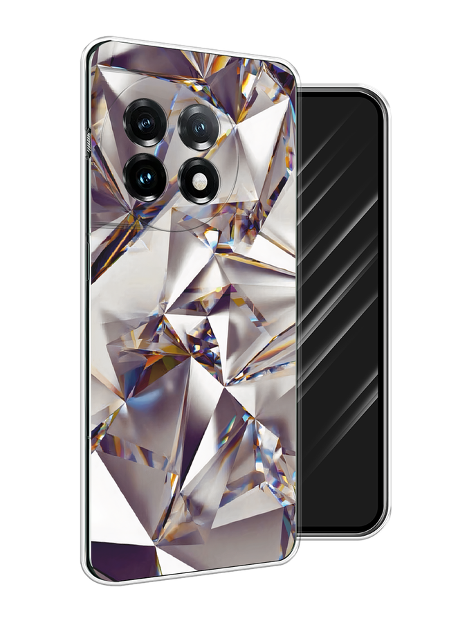 

Чехол Awog на OnePlus 11 "Бриллианты", Серебристый;бежевый, 153650-1