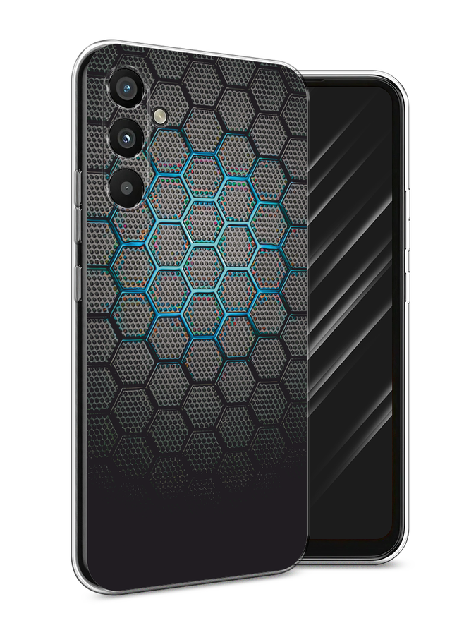 

Чехол Awog на Samsung Galaxy A34 "Бирюзовые соты", Бирюзовый;синий;черный, 2107850-1
