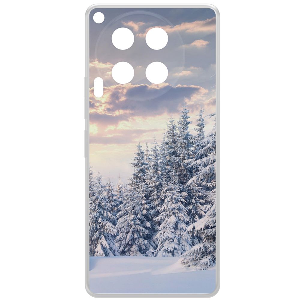 

Чехол-накладка Krutoff Clear Case Снежный пейзаж для TECNO Camon 30, Прозрачный