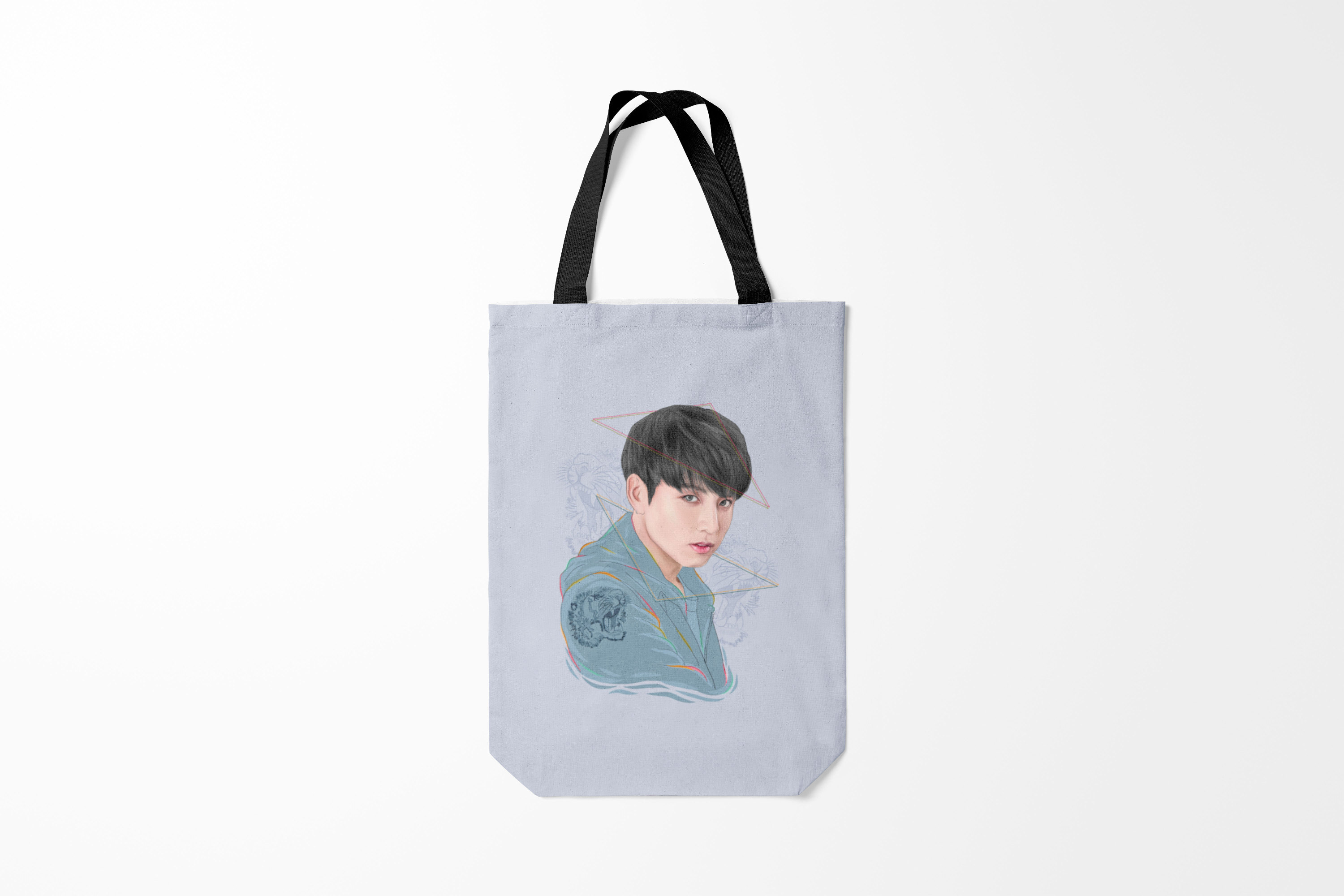 

Сумка шoппер унисекс Burnettie BTS Jeon Jungkook, разноцветный, BTS Jeon Jungkook