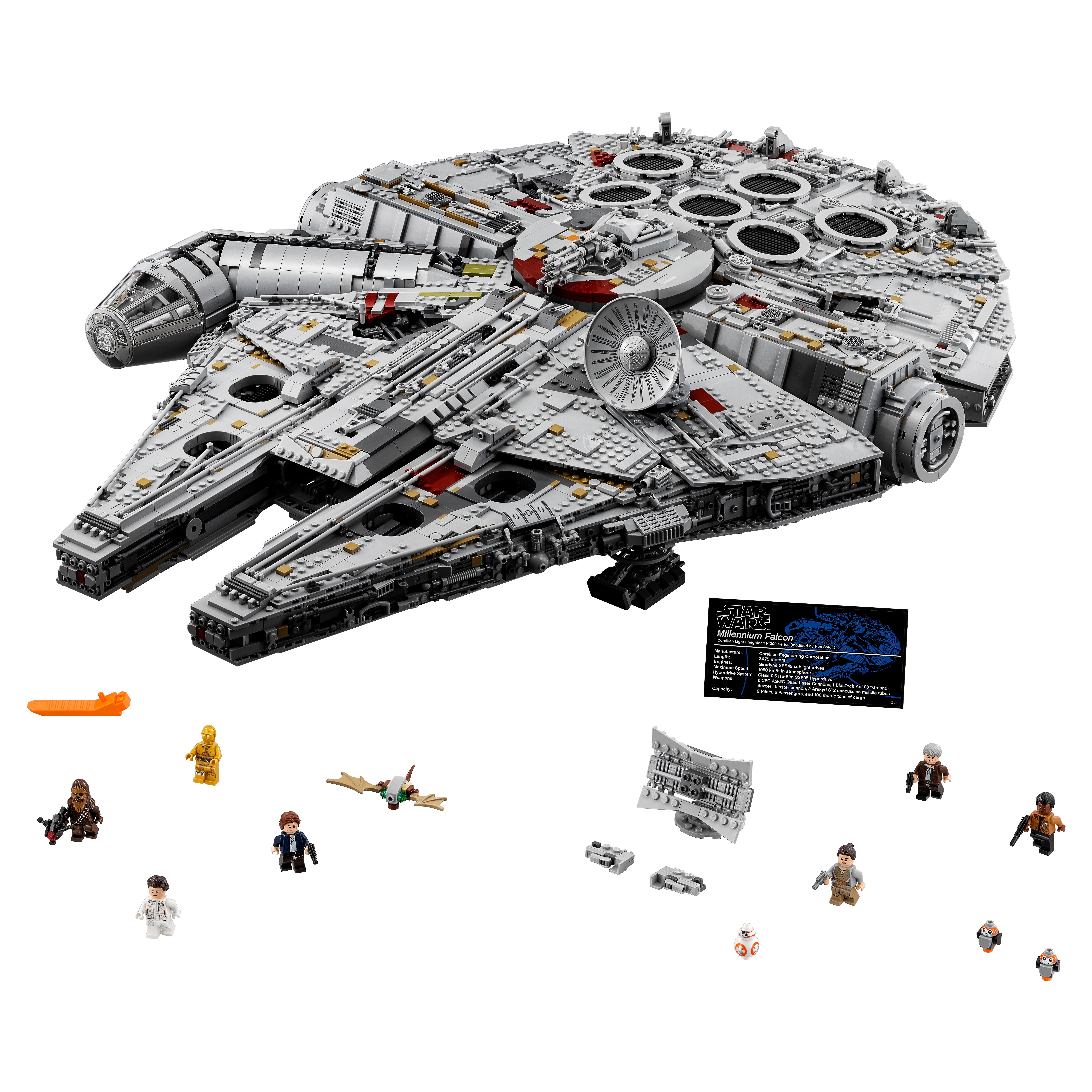 Конструктор LEGO Star Wars Сокол Тысячелетия (75192) конструктор lego star wars сокол тысячелетия millennium falcon 75105