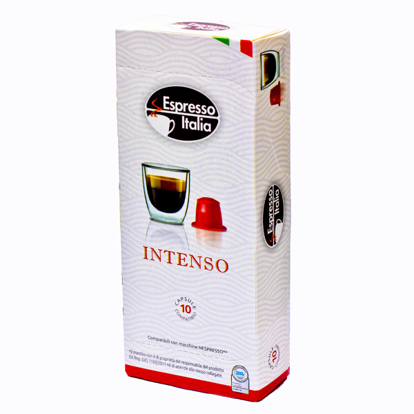 

Капсулы Espresso Italia intenso для кофемашин Nespresso 10 капсул, для кофемашины