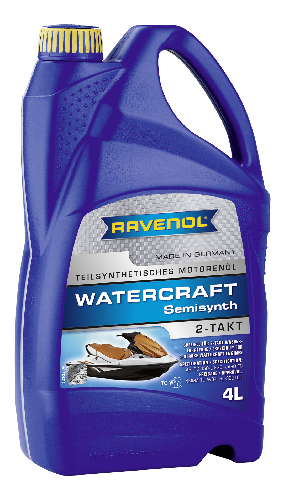 Моторное масло Ravenol Watercraft Teilsynth 2-Takt 5W-30 4л