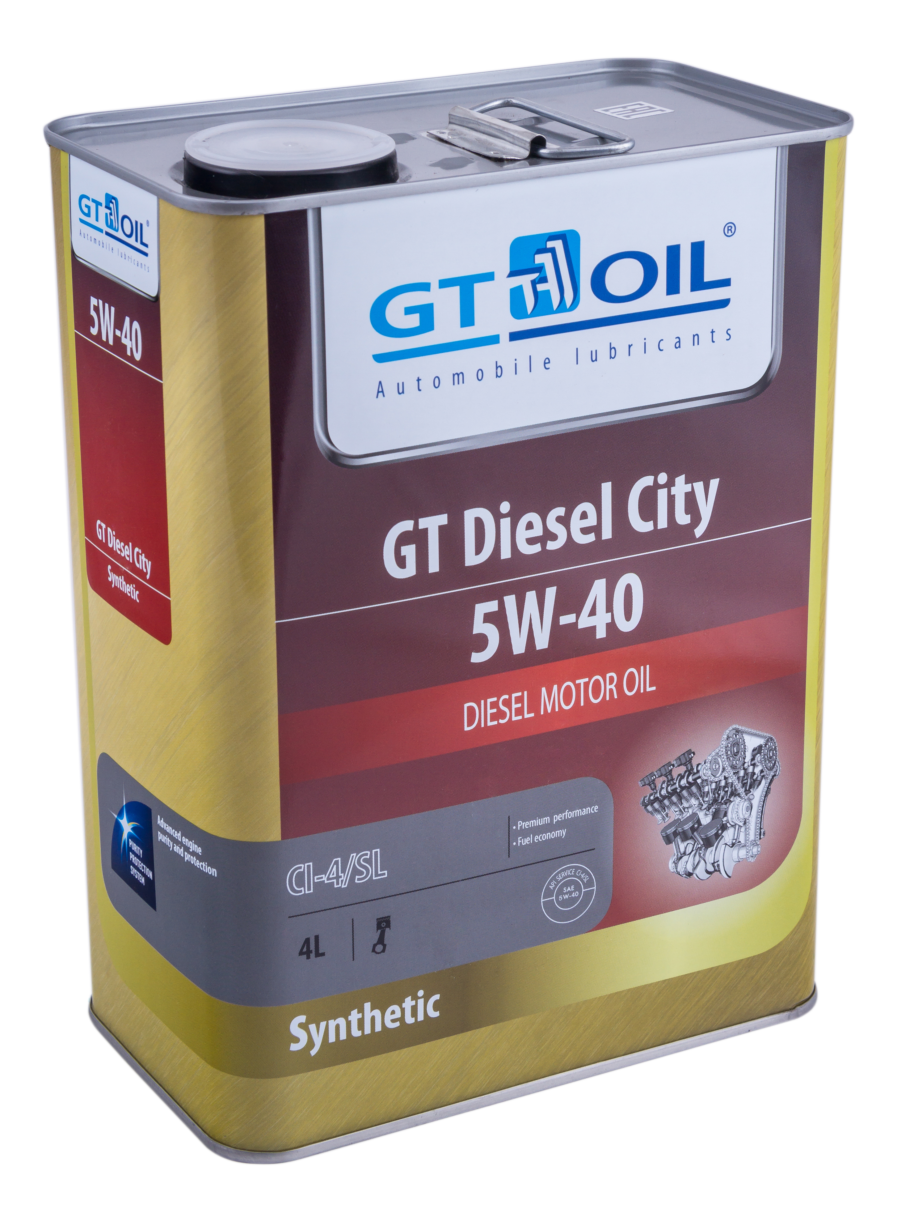 Моторное масло GT OIL Diesel City 5W40 4л