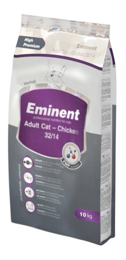 Сухой корм для кошек Eminent Adult Cat, курица, 10кг