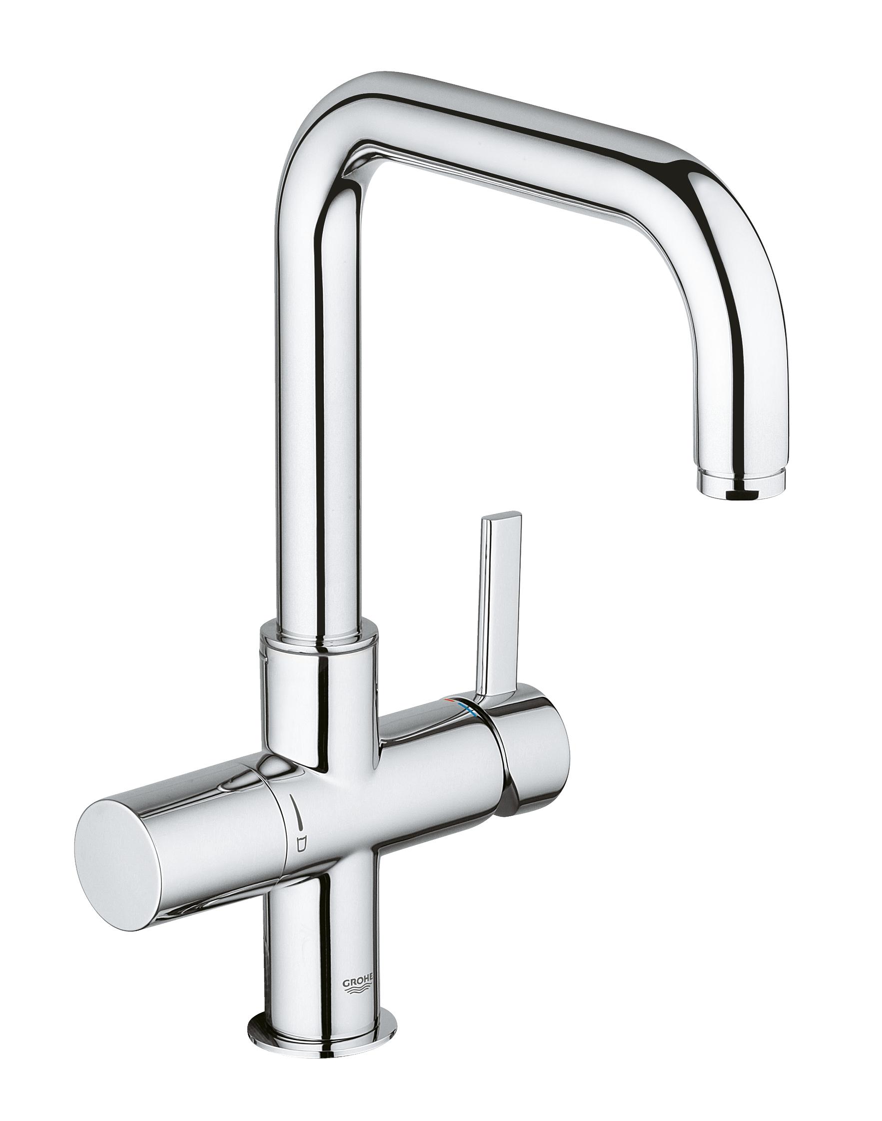 фото Смеситель для кухонной мойки grohe blue 31303000 хром