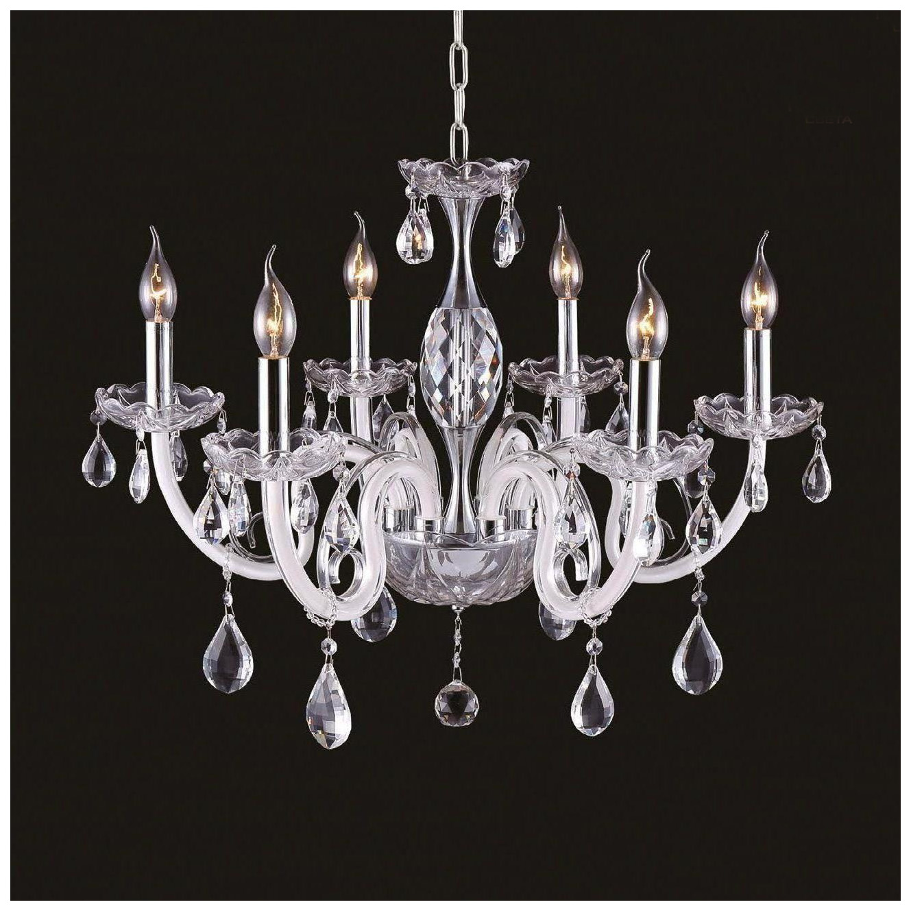 фото Люстра подвесная crystal lux glamour sp-pl6