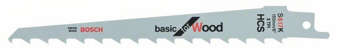 

Полотно универсальное Bosch S 617 K 2608650616, basic for Wood S 617 K 2608650616