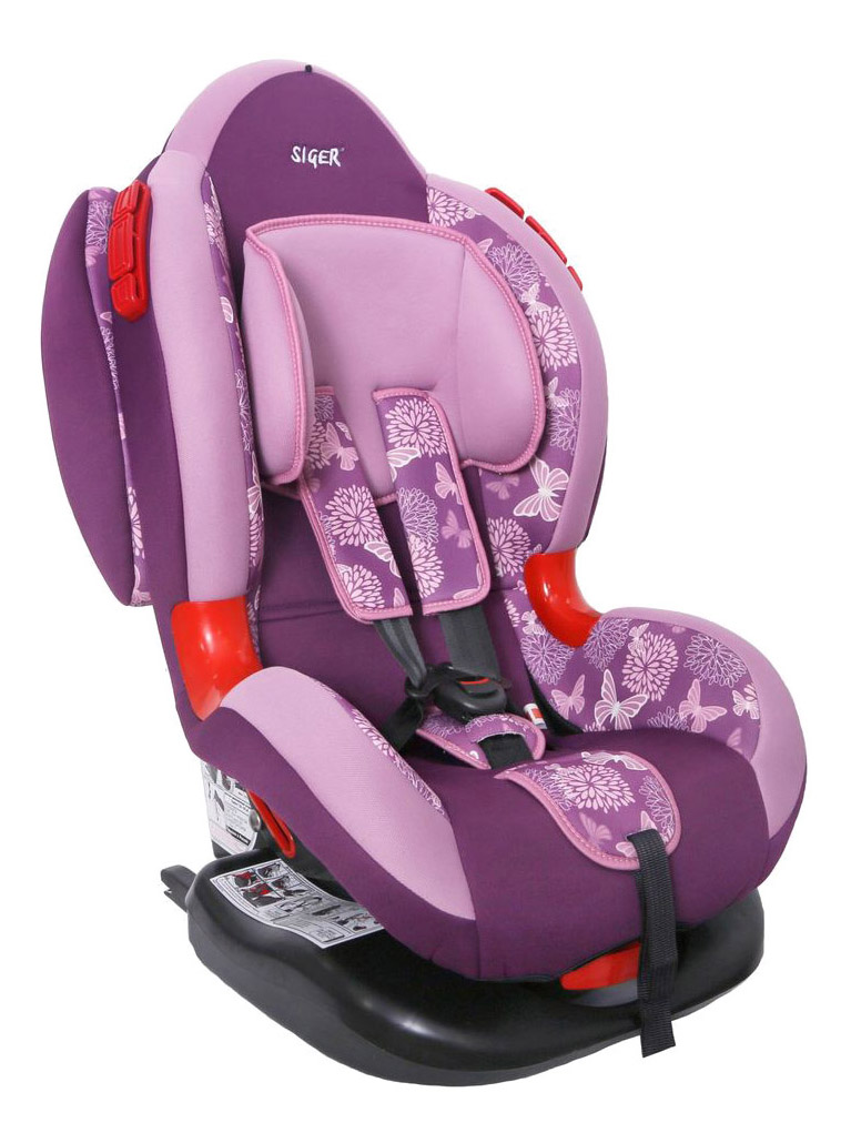 фото Автокресло siger кокон art isofix цв.розовый гр.1/2