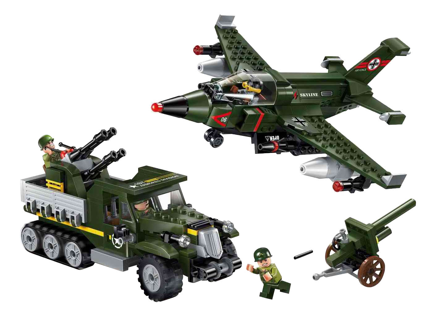 

Конструктор пластиковый Brick Авианалет, Авианалет