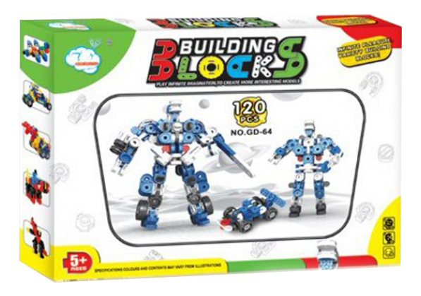 фото Конструктор building blocks рробот 120 деталей gratwest г79338