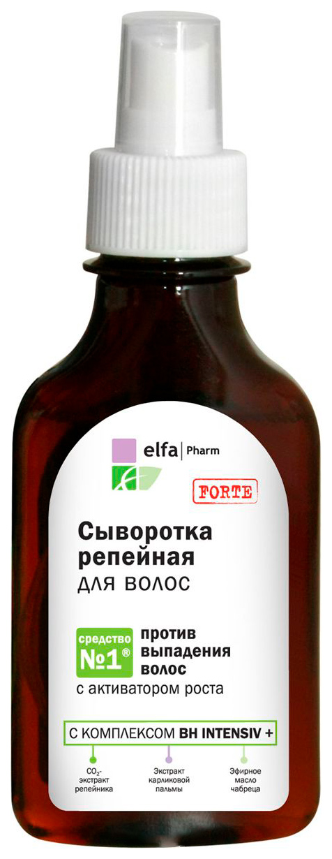 

Сыворотка для волос Elfa Pharm Репейная 100 мл, Репейная