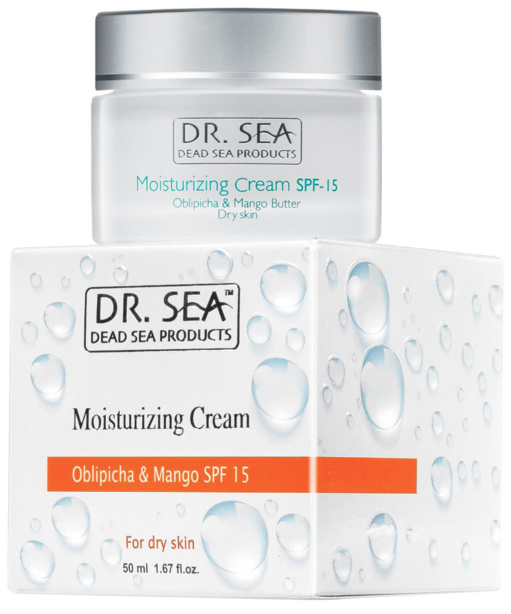 Крем для лица DR. SEA Moisturizing Cream с облепихой и манго, SPF 15, 50 мл крем для лица dr sea moisturizing cream с облепихой и манго spf 15 50 мл