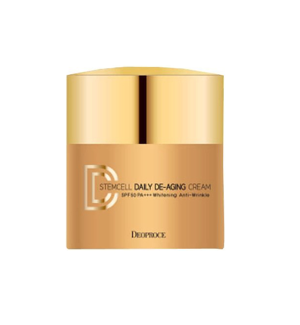 Крем ДД маскирующий Deoproce Stem Cell Daily De-aging Cream Natural Beige тон 21 40 г