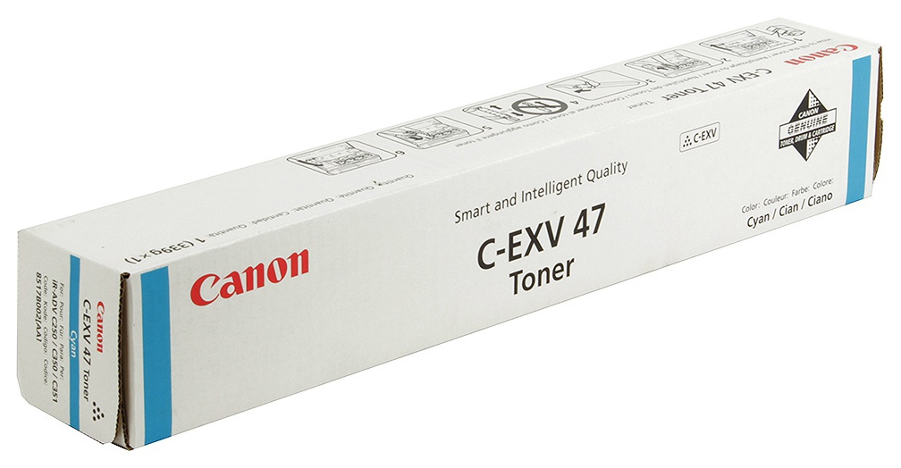 фото Тонер для лазерного принтера canon c-exv47c голубой, оригинал