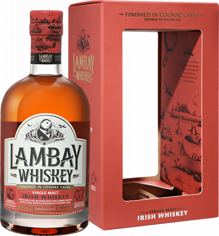 

Виски Lambay Single Malt Irish Whiskey 5 YO (gift box)