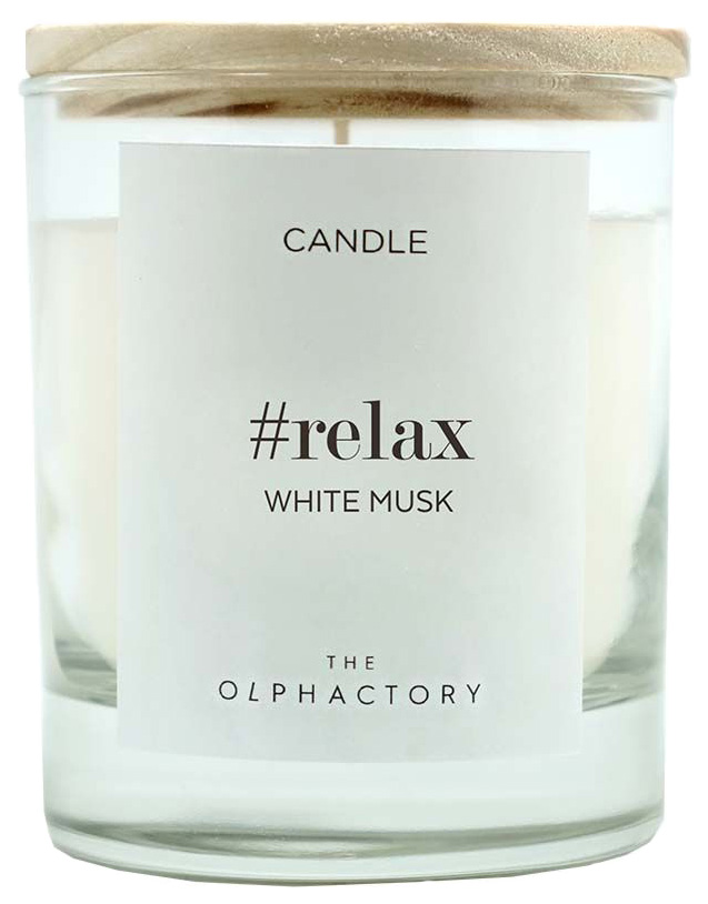 фото Свеча ароматическая relax - белый мускус, 40 ч ambientair