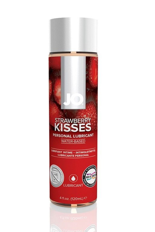 Купить Гель-лубрикант System JO Flavored Strawberry Kiss на водной основе клубника 120 мл