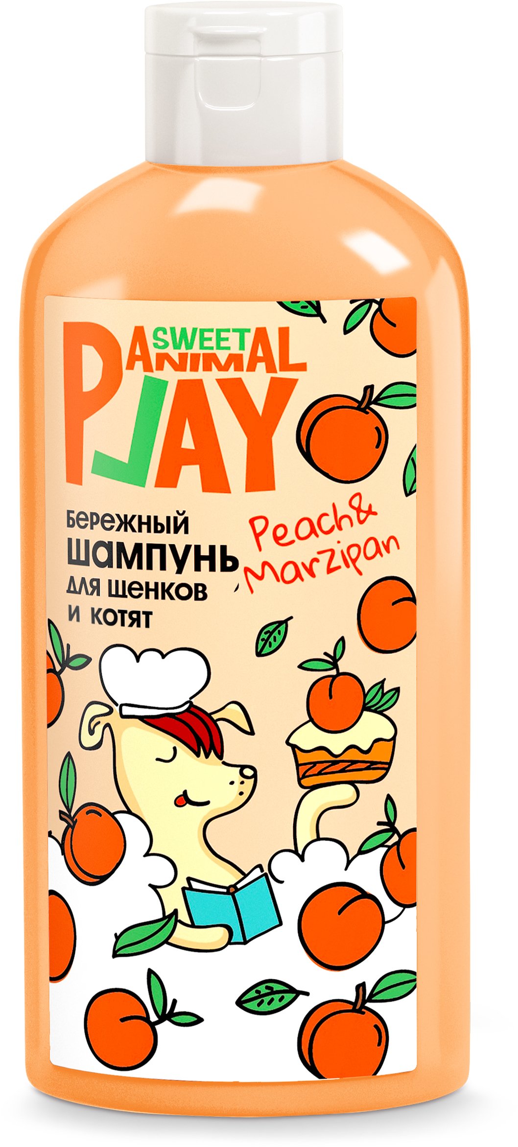 

Шампунь для щенков Animal Play SWEET Персиковый марципан, бережный, 300 мл, Sweet