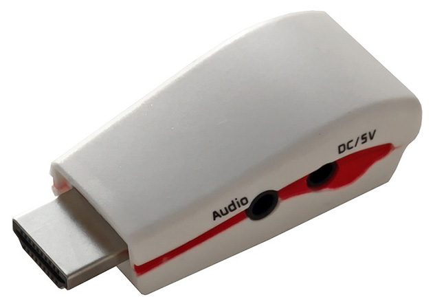 

Переходник 5bites HDMI-VGA, M-F White (AP-022), Белый, AP-022
