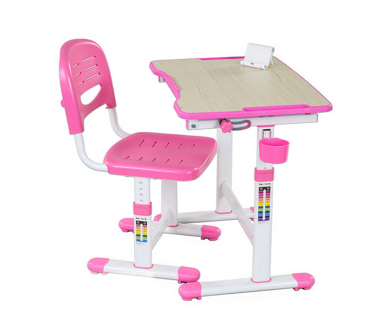 фото Парта со стулом fun desk piccolino ii pink (розовый) fundesk