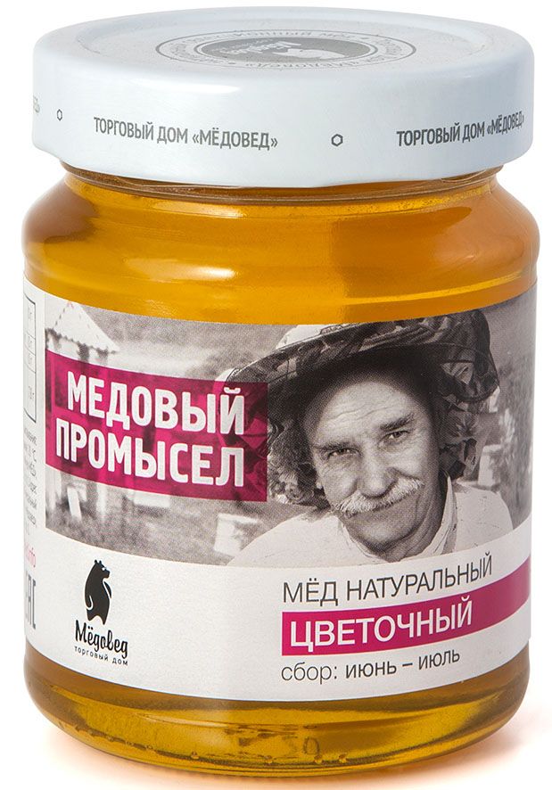 

Мед натуральный Медовый промысел Цветочный 350 г