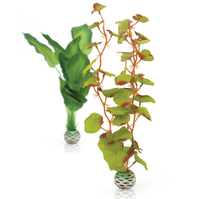 Набор искусственных растений для аквариума biOrb Silk plant set medium green, 2 шт