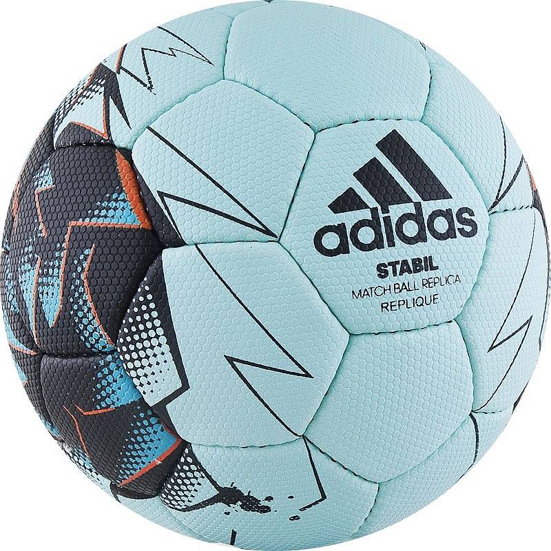 Мяч гандбольный Adidas Stabil Replique 2017, 1, голубой