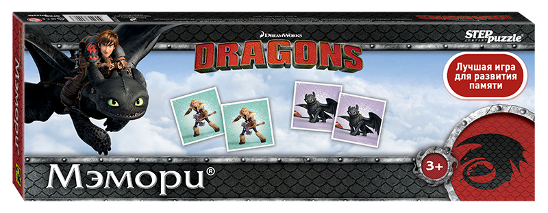 

Мэмори Step Puzzle Драконы Dream Works