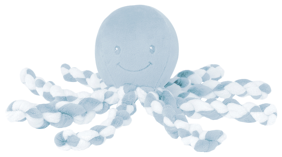 фото Игрушка мягкая nattou soft toy (наттоу) lapidou octopus осьминог light blue-white 878760