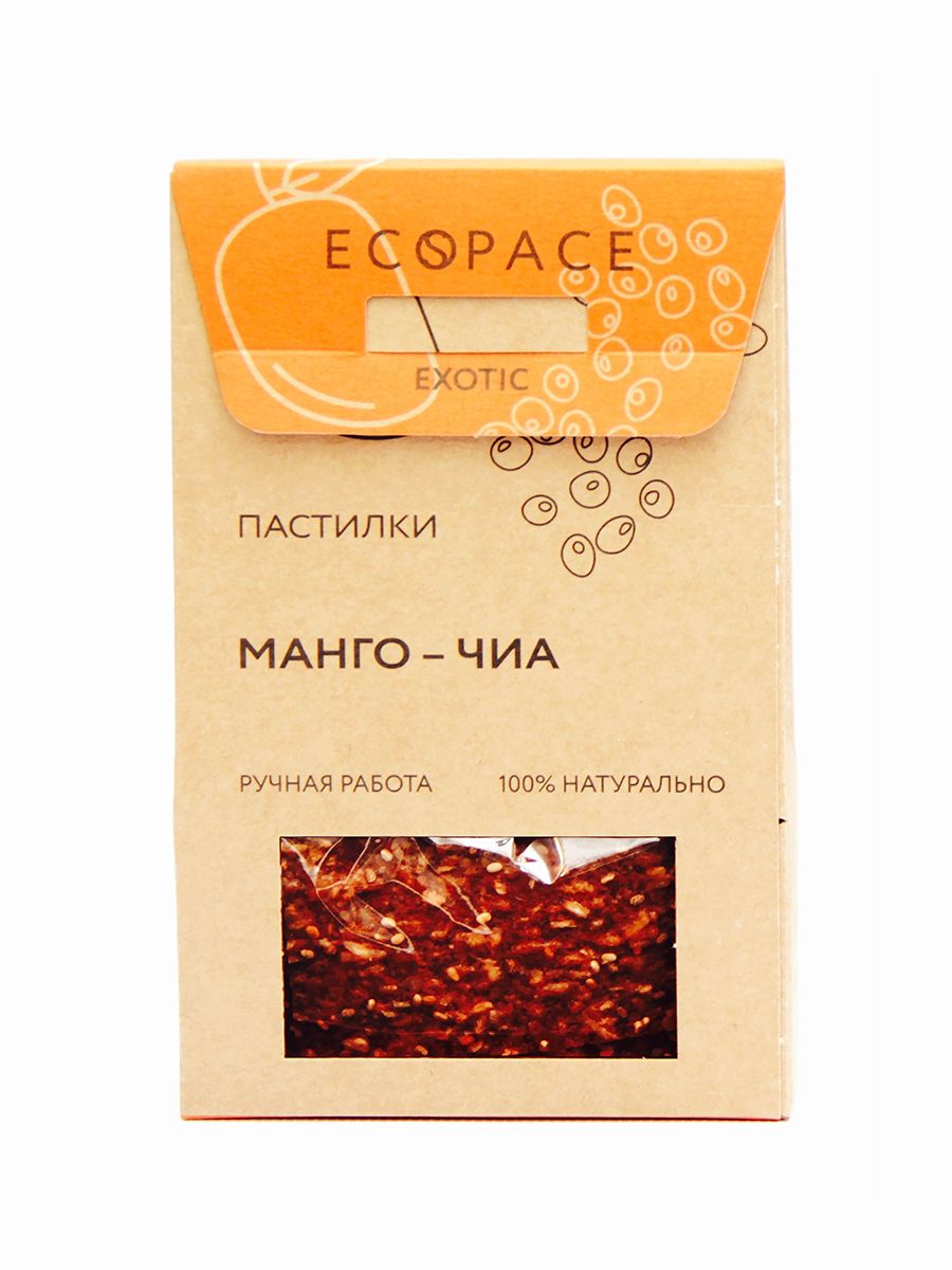 

Пастилки манго-чиа Exotic 40 г