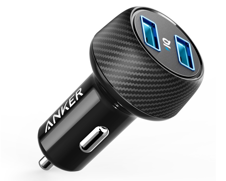 Автомобильная зарядка Anker PowerDrive 2 Elite черный