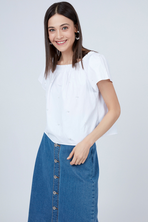 

Блуза женская ZARINA 9225117317 белая 44 RU, 9225117317