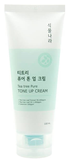 фото Крем для лица shingmulnara tea tree pure tone up cream 100 мл