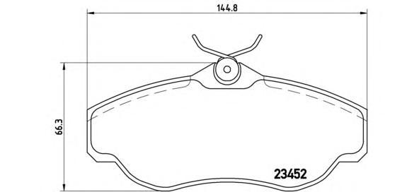 фото Комплект тормозных колодок brembo p44008