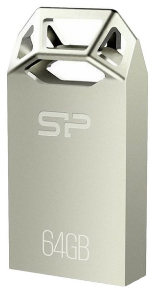 

Флешка Silicon Power Touch T50 64ГБ Silver (SP064GBUF2T50V1C), Touch T50