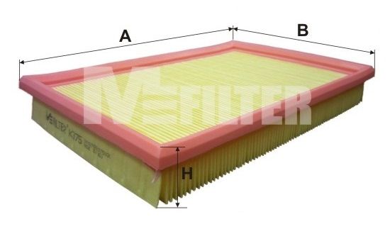 

Фильтр воздушный MFILTER K 375