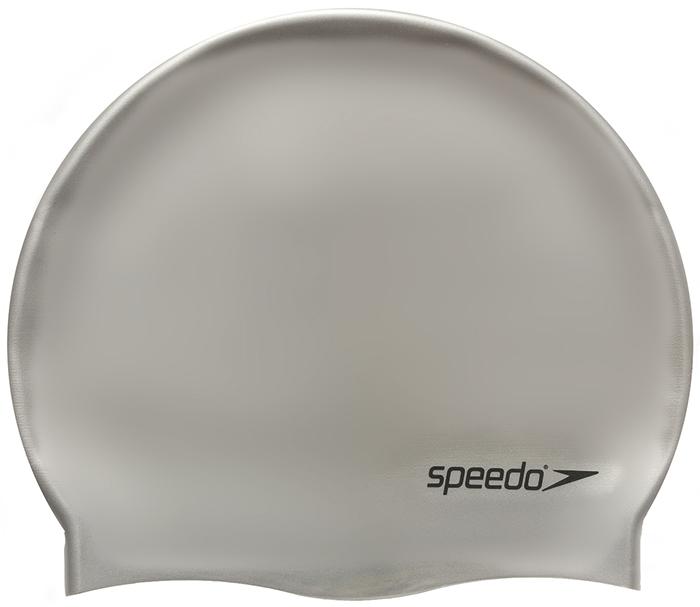 фото Шапочка для плавания speedo plain flat silicone cap 1181 silver