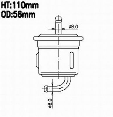 фото Фильтр топливный js asakashi fs7004