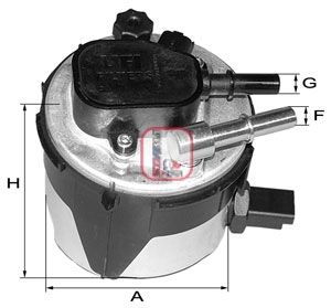 

Фильтр топливный Sofima S 5170 GC