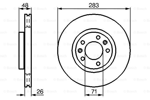 

Тормозной диск BOSCH 0986478732