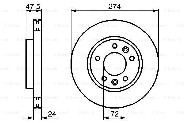 фото Тормозной диск bosch 0986479013