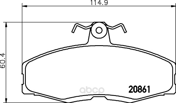 

Тормозные колодки HELLA PAGID/BEHR дисковые 8DB355005941