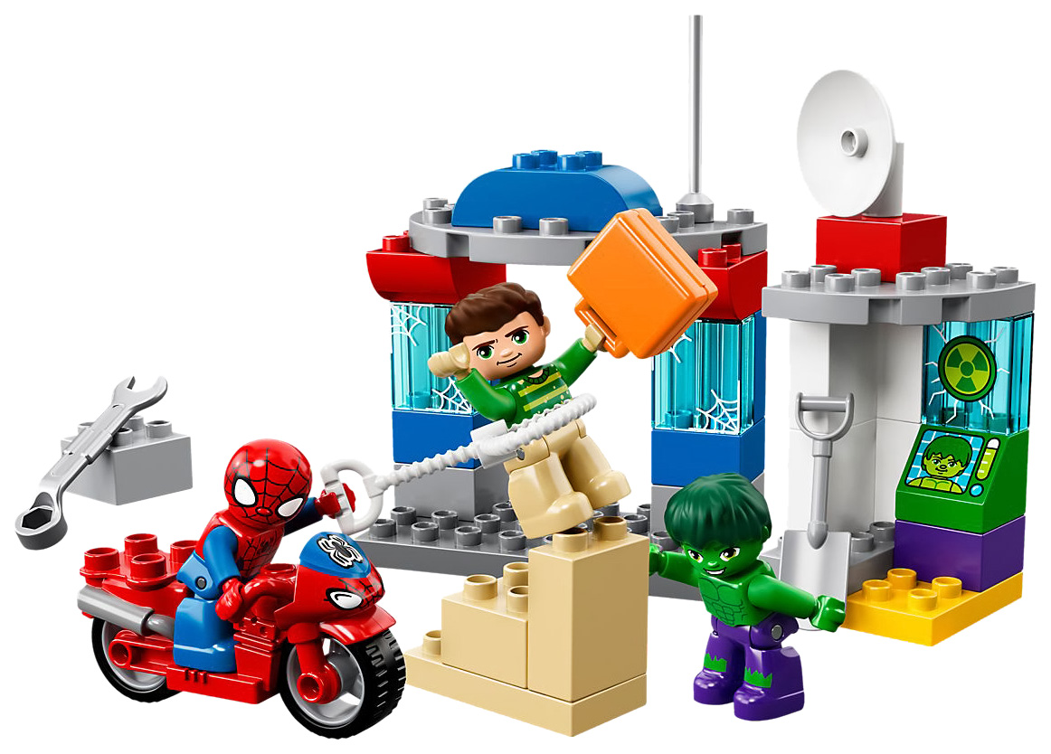 фото Конструктор lego duplo 10876 приключения человека-паука и халка
