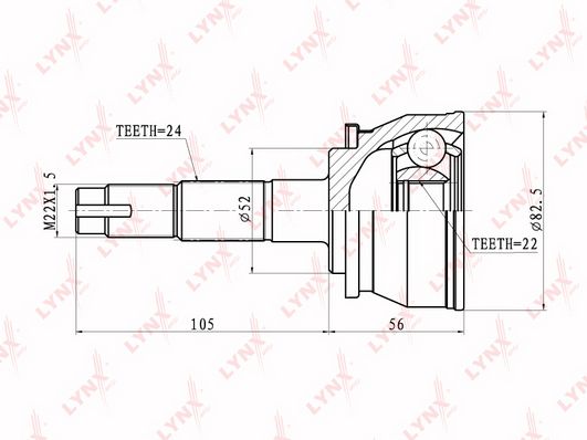 

Шрус LYNXauto CO-5729
