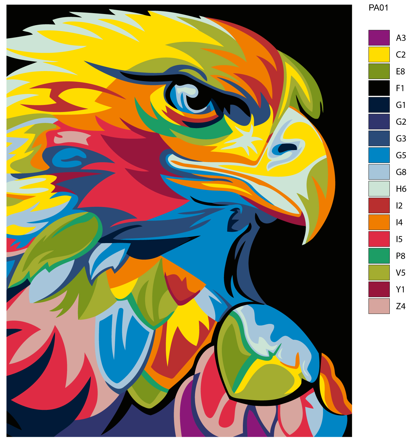 

Картина по номерам, 40 x 50, PA01, PA01